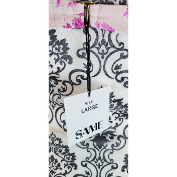 SAME LOS ANGELES BIKINY TOP LARGE WOMENS WHITE/PINk UNDERWIRE FRENCH FLORAL SWIM - Picture 8 of 8
